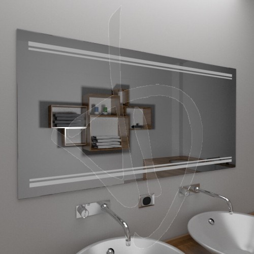 miroir-de-salle-de-bains-avec-une-decoration-b019