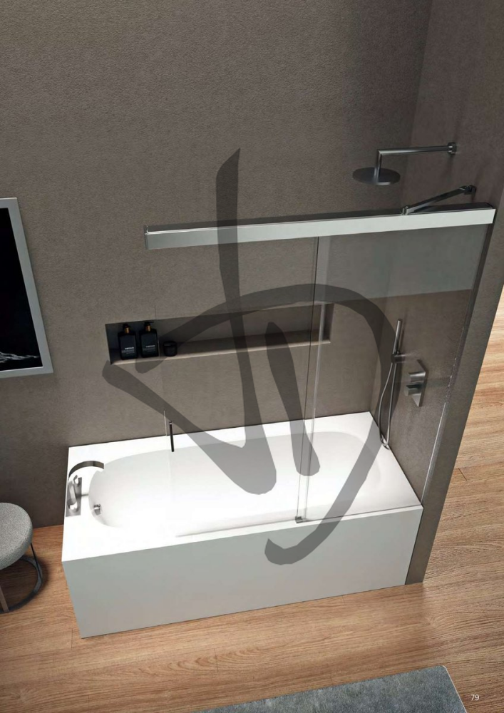 Baignoire en verre - Pare-baignoire