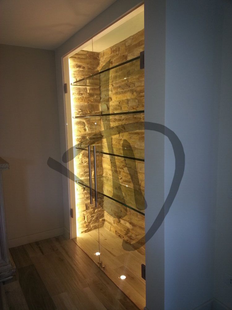 Étagères en verre transparent, sur mesure 1 - Étagères en verre transparent, sur mesure