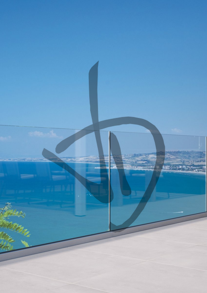 Parapets extérieurs en verre transparent - Garde-corps en verre