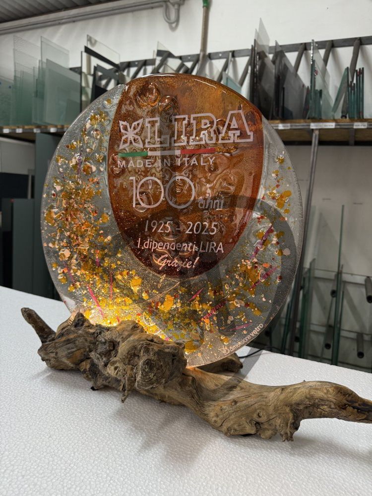 Lampes en verre de Murano fusionnées par Design, cadeau du centenaire 4 - Lampes en verre fusionné de Murano design