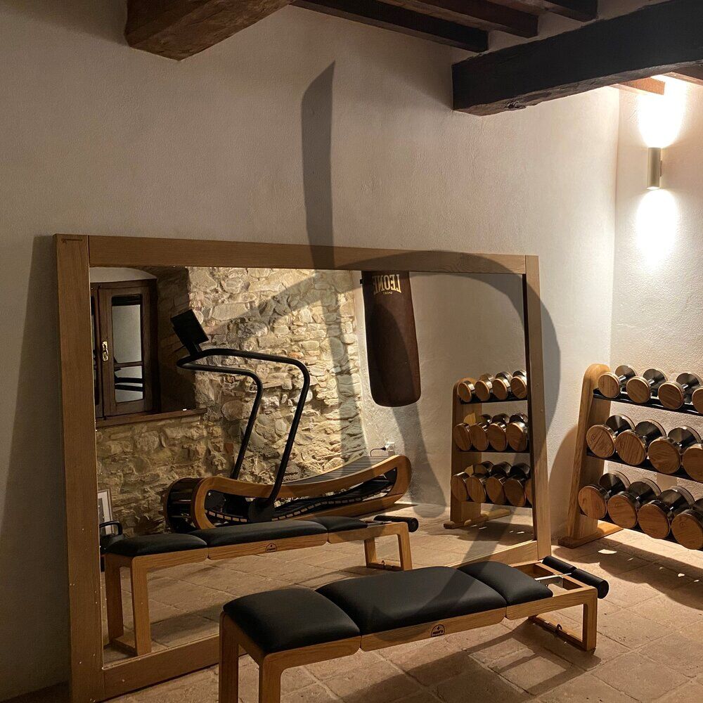 miroir avec cadre en bois  - En bois