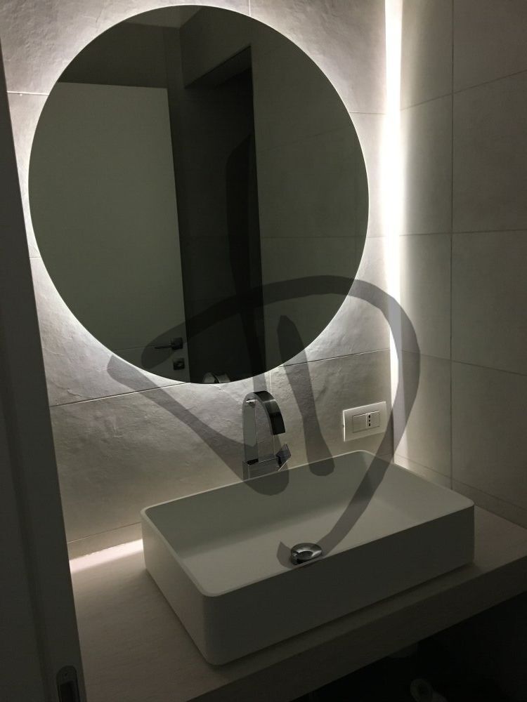 Miroir rétroéclairé LED circulaire sur mesure  - Non décorés