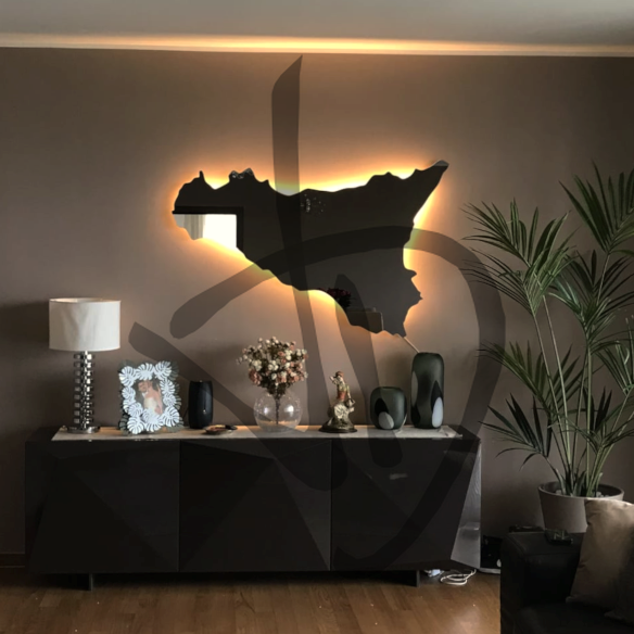 Miroirs sur mesure de forme sicilienne - Miroirs personnalisés de forme spéciale