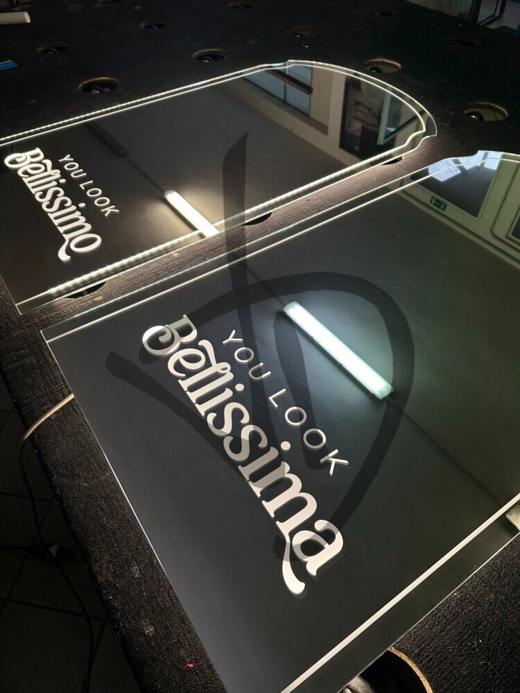 Miroirs personnalisés avec une phrase personnalisée - Phrases sur les miroirs