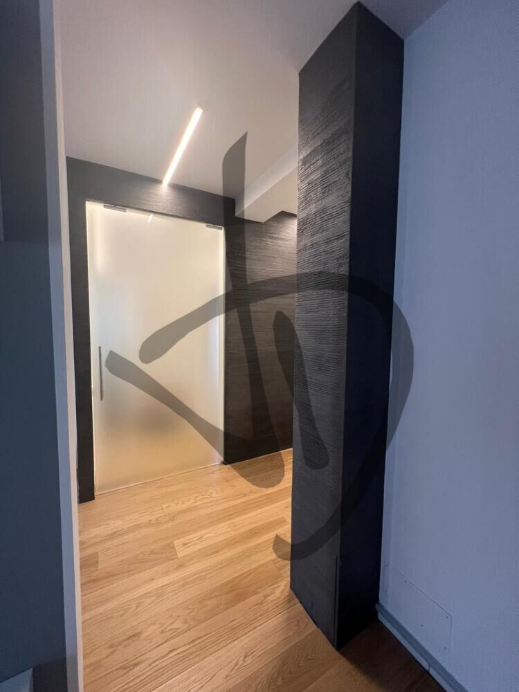 Porte coulissante en verre satiné sur mesure - Portes coulissantes