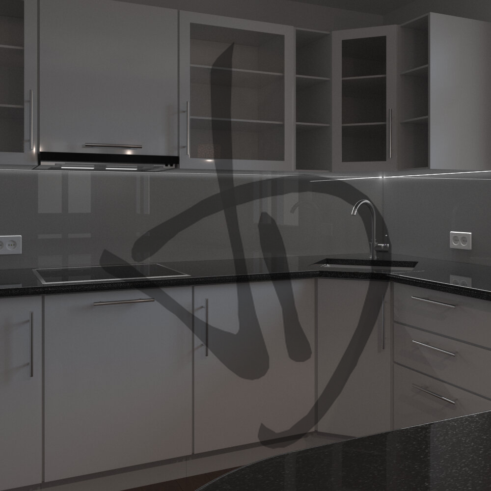 Revêtement de crédence de cuisine en verre laqué - Verres laqués pour revêtement mural